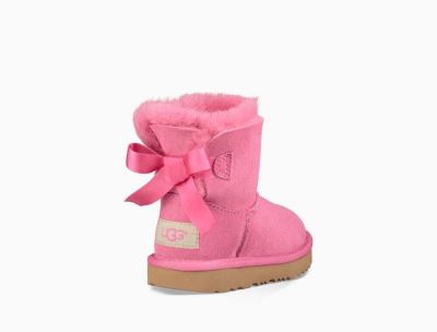 UGG Mini Bailey Bow II Big Kids Boots Pink - AU 386QJ